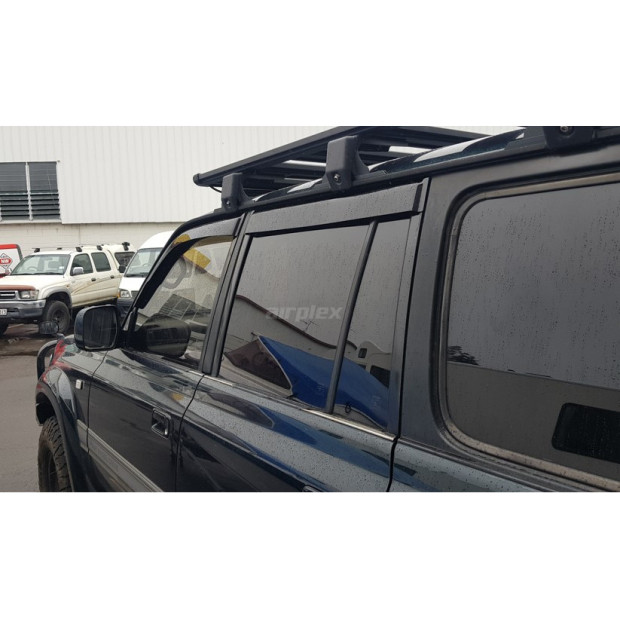 Jeu de 4 déflecteurs de vitre avant et arrière pour HDJ80 - montage collé