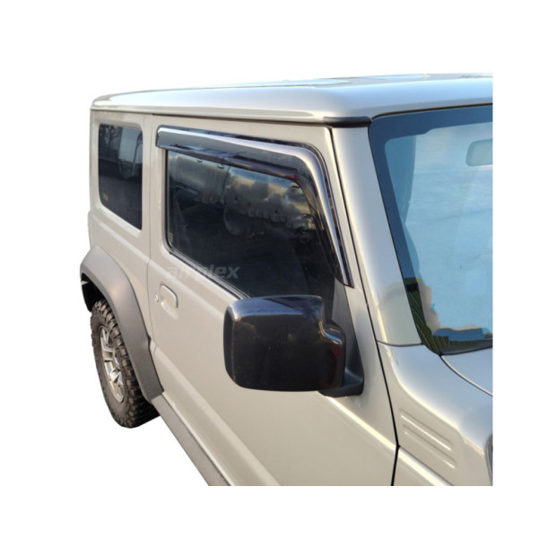 Jeu 2 déflecteurs de vitre avant Jimny après 2018 - montage collé