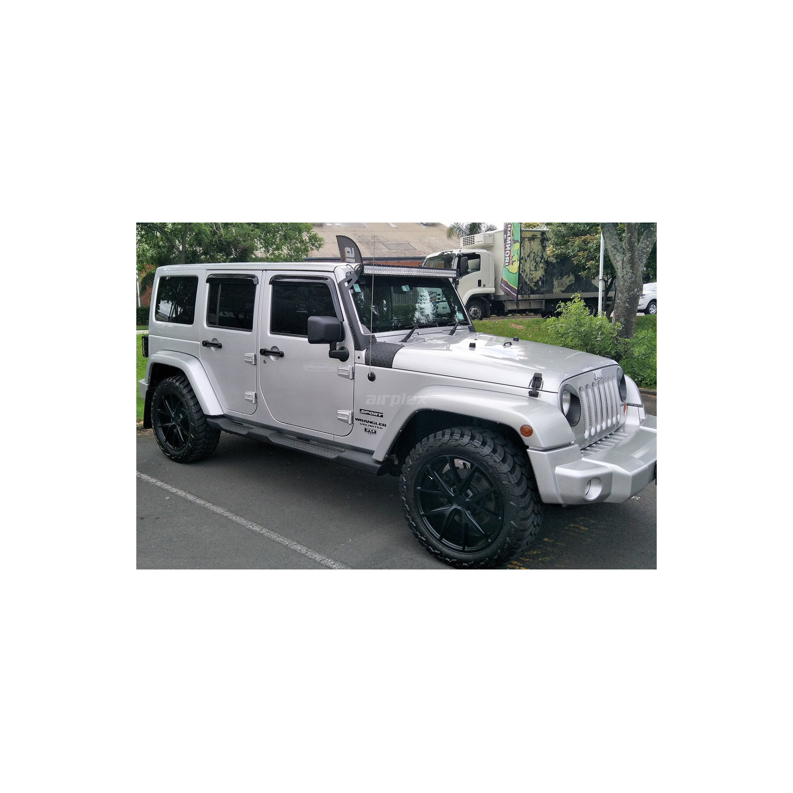 Jeu de 4 déflecteurs de vitre avant et arrière pour Wrangler JK - montage collé