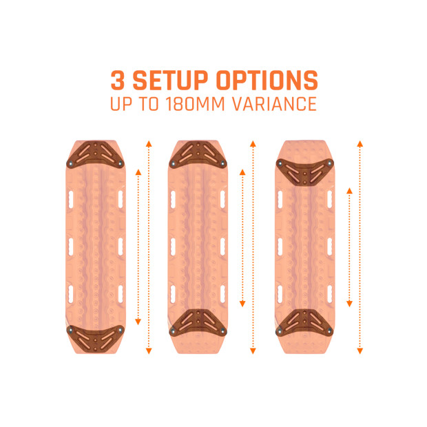 Supports plats de galerie pour Plaques à sable Maxtrax MKII