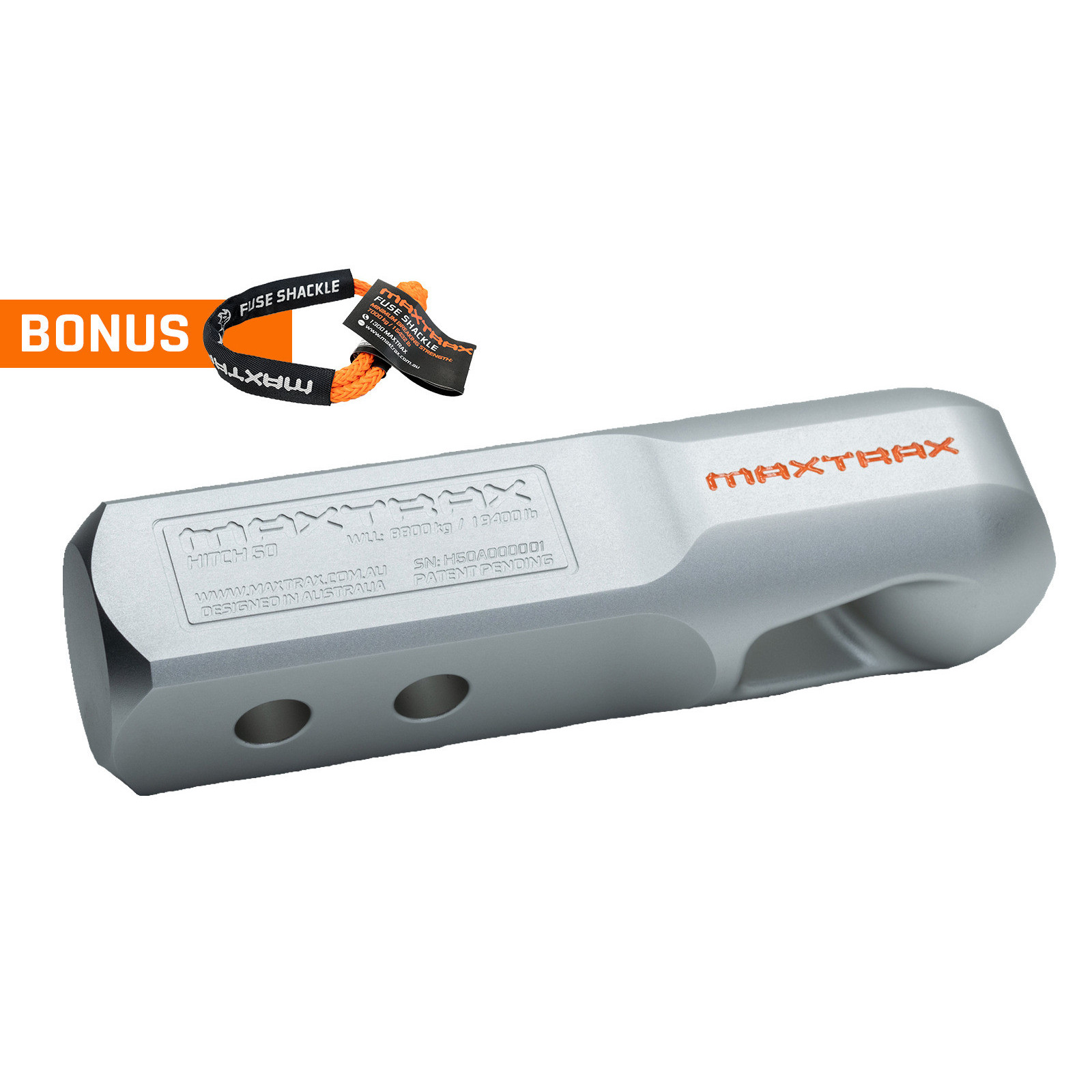 Crochet de remorquage pour corde Maxtrax Hitch 50