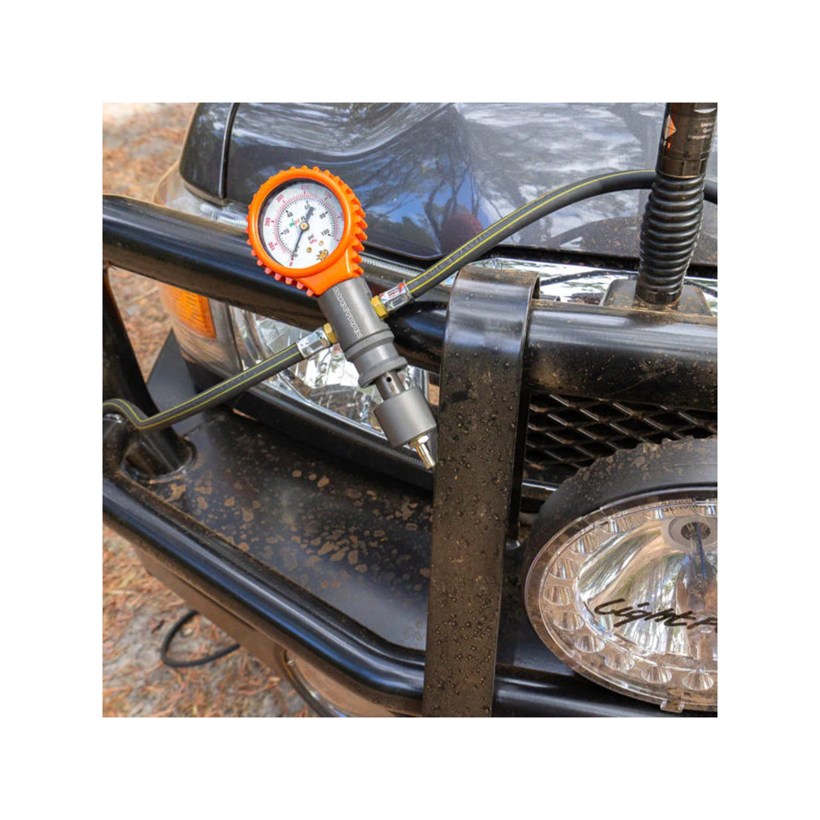 Mano de gonflage - dégonflage simultané de 2 roues Maxtrax