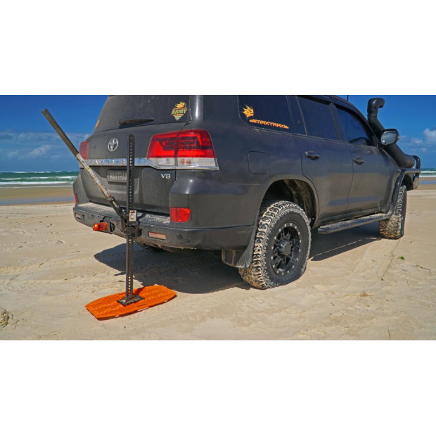 Plaque à sable Maxtrax Jaxbase orange - Maxtrax rigide pour appui de cric