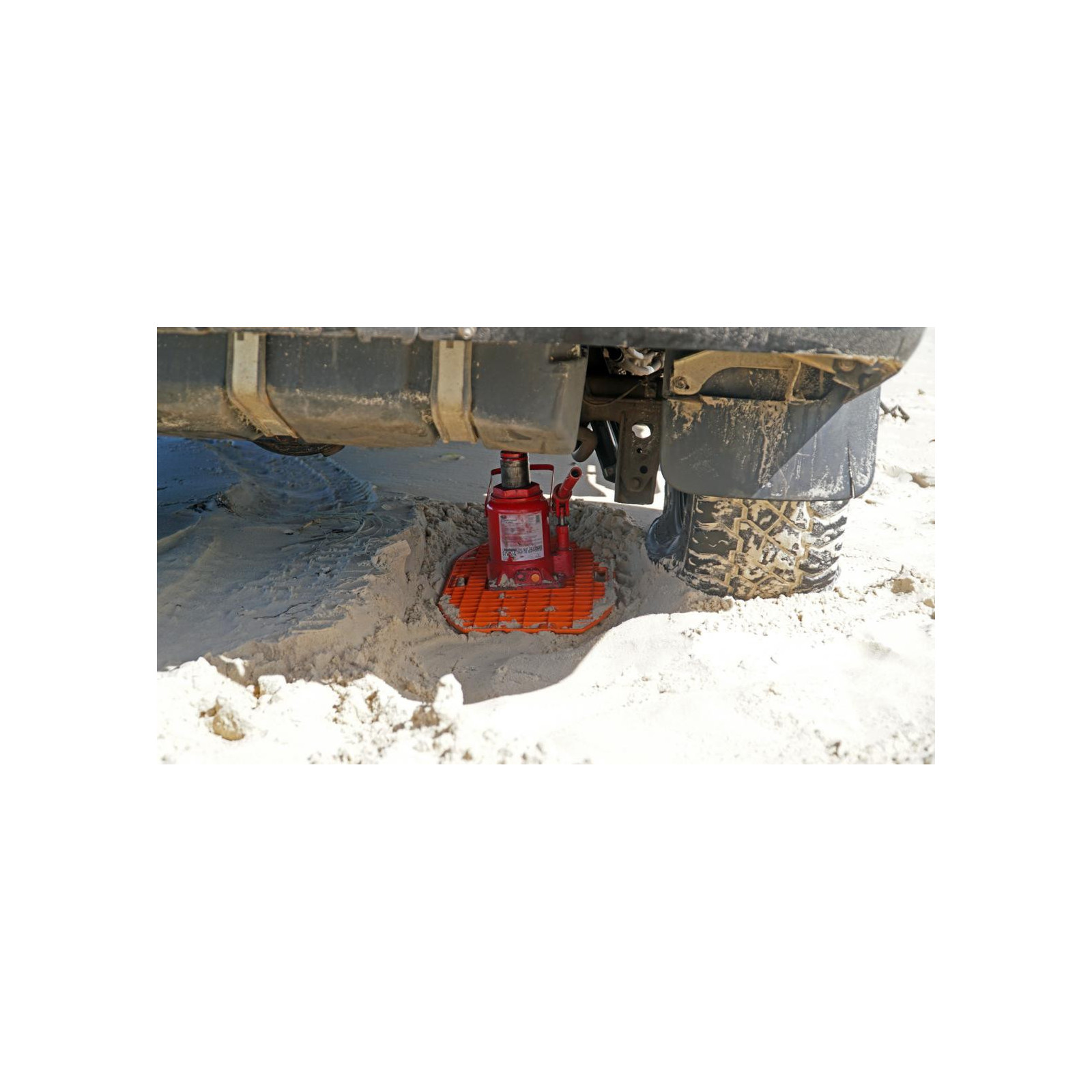 Plaque à sable Maxtrax Jaxbase orange - Maxtrax rigide pour appui de cric