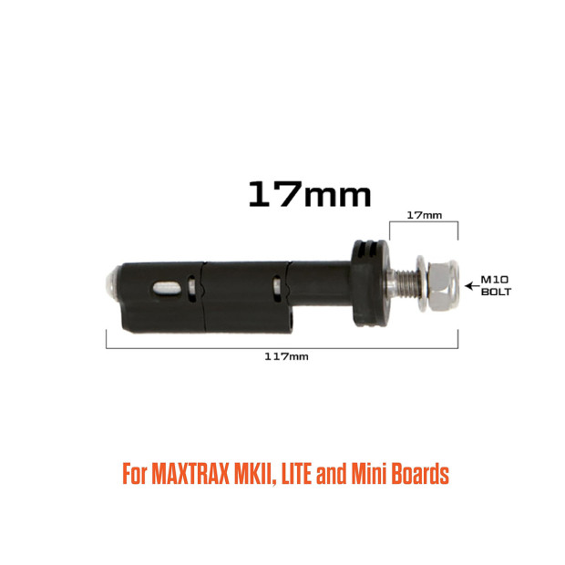 Fixation rapide Maxtrax MKII - Set de 4 pièces - Longueur filetage 17mm