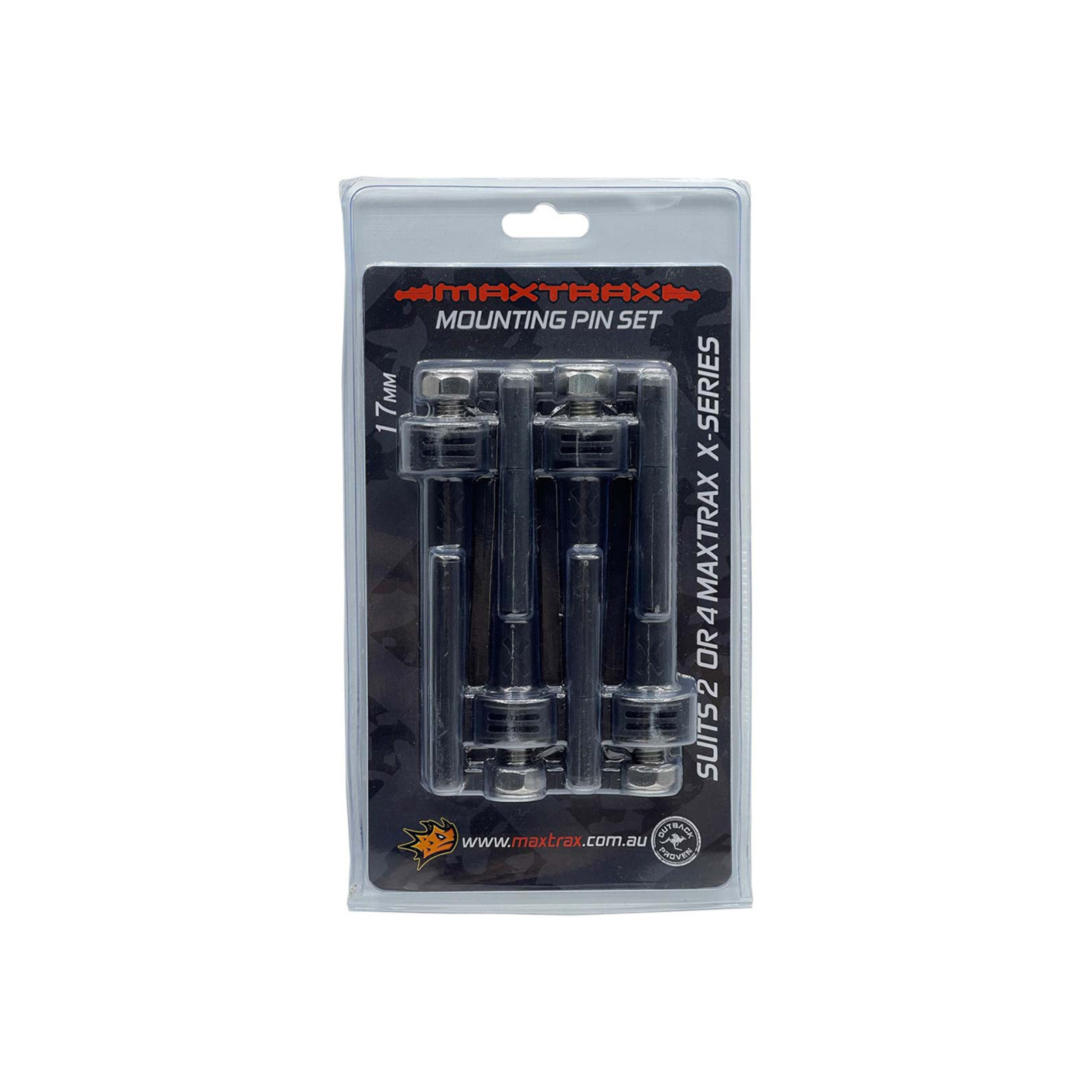 Fixation rapide Maxtrax Xtreme - Set de 4 pièces - Longueur filetage 40mm