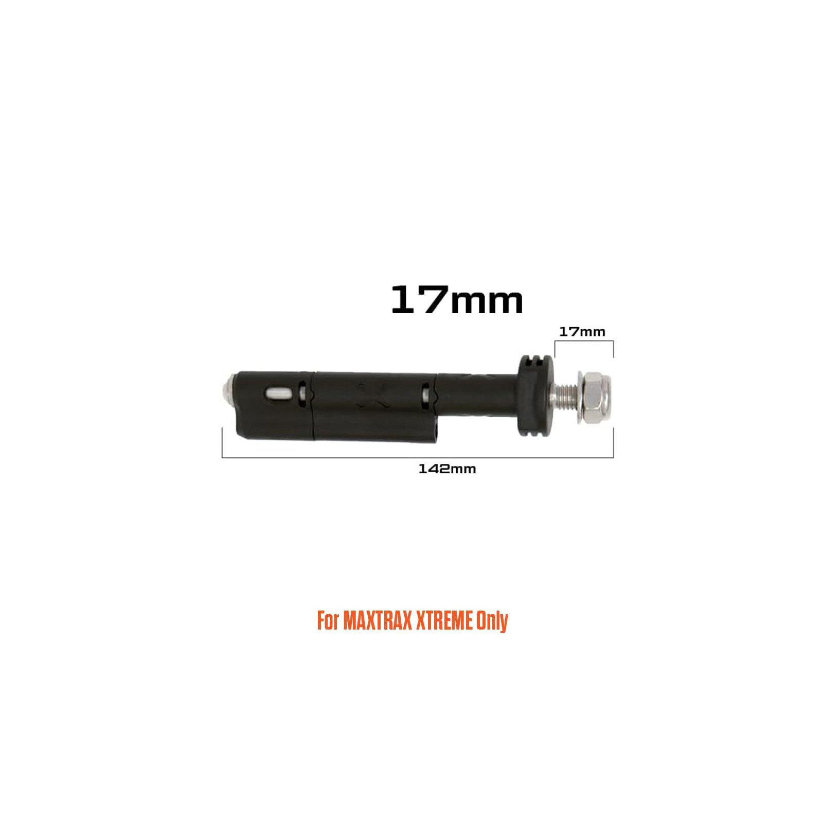 Fixation rapide Maxtrax Xtreme - Set de 4 pièces - Longueur filetage 17mm
