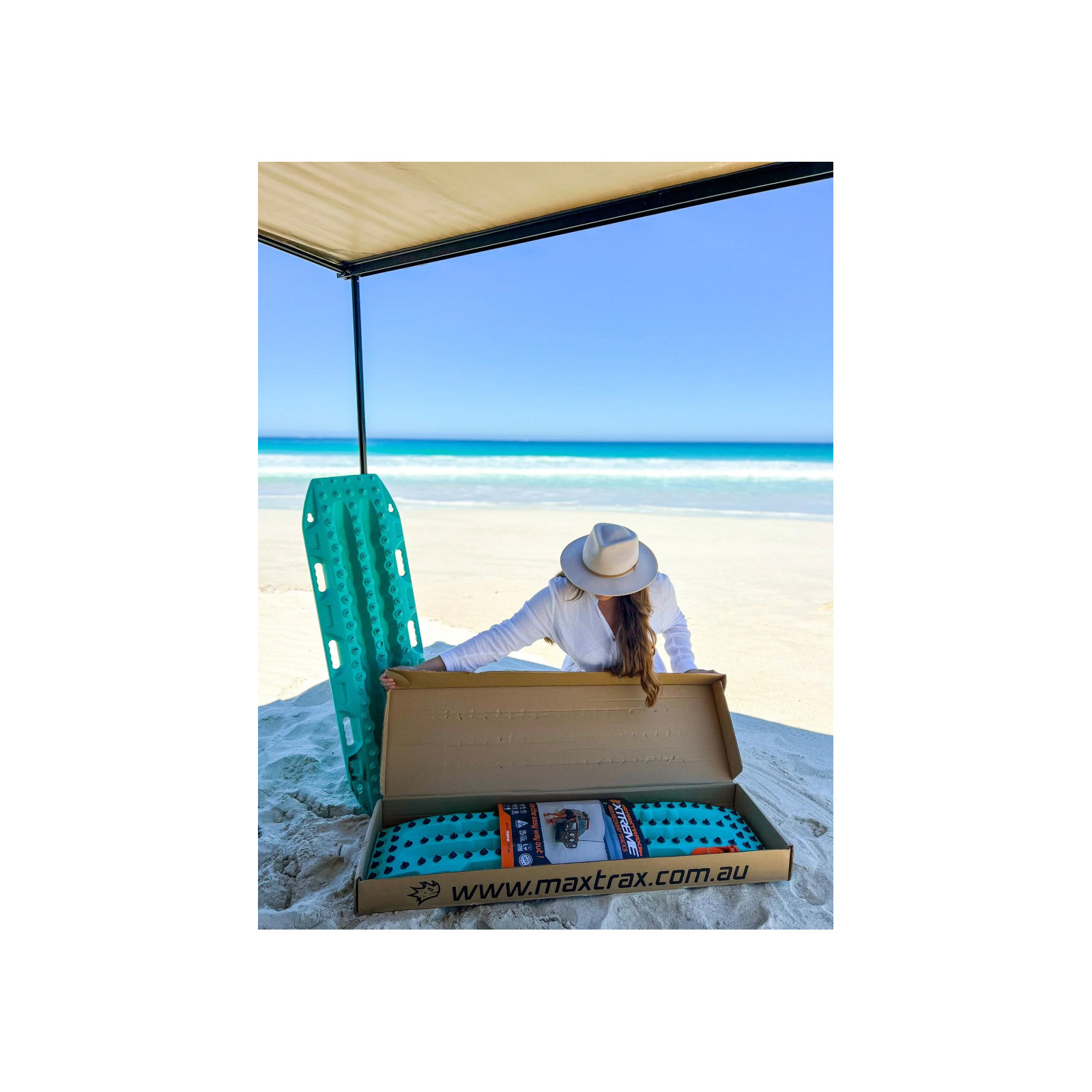 Plaques à sable Maxtrax XTREME turquoise - La paire