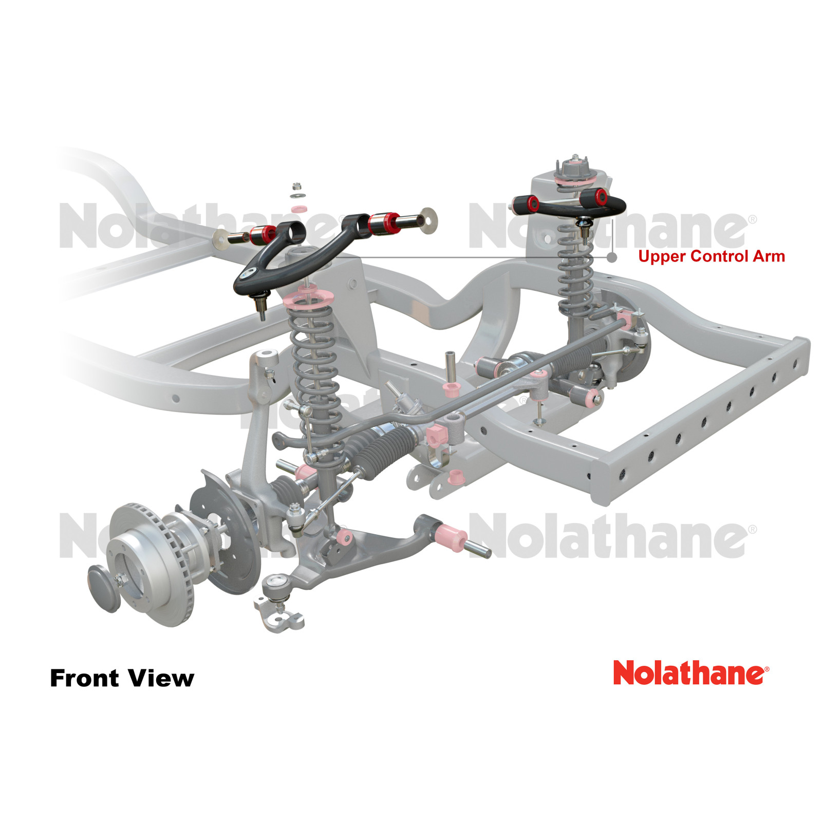 Paire de triangles supérieurs renforcés Hilux Vigo Revo Nolathane