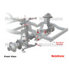 Kit silent bloc Nolathane crémaillère de direction Hilux Vigo KDJ12