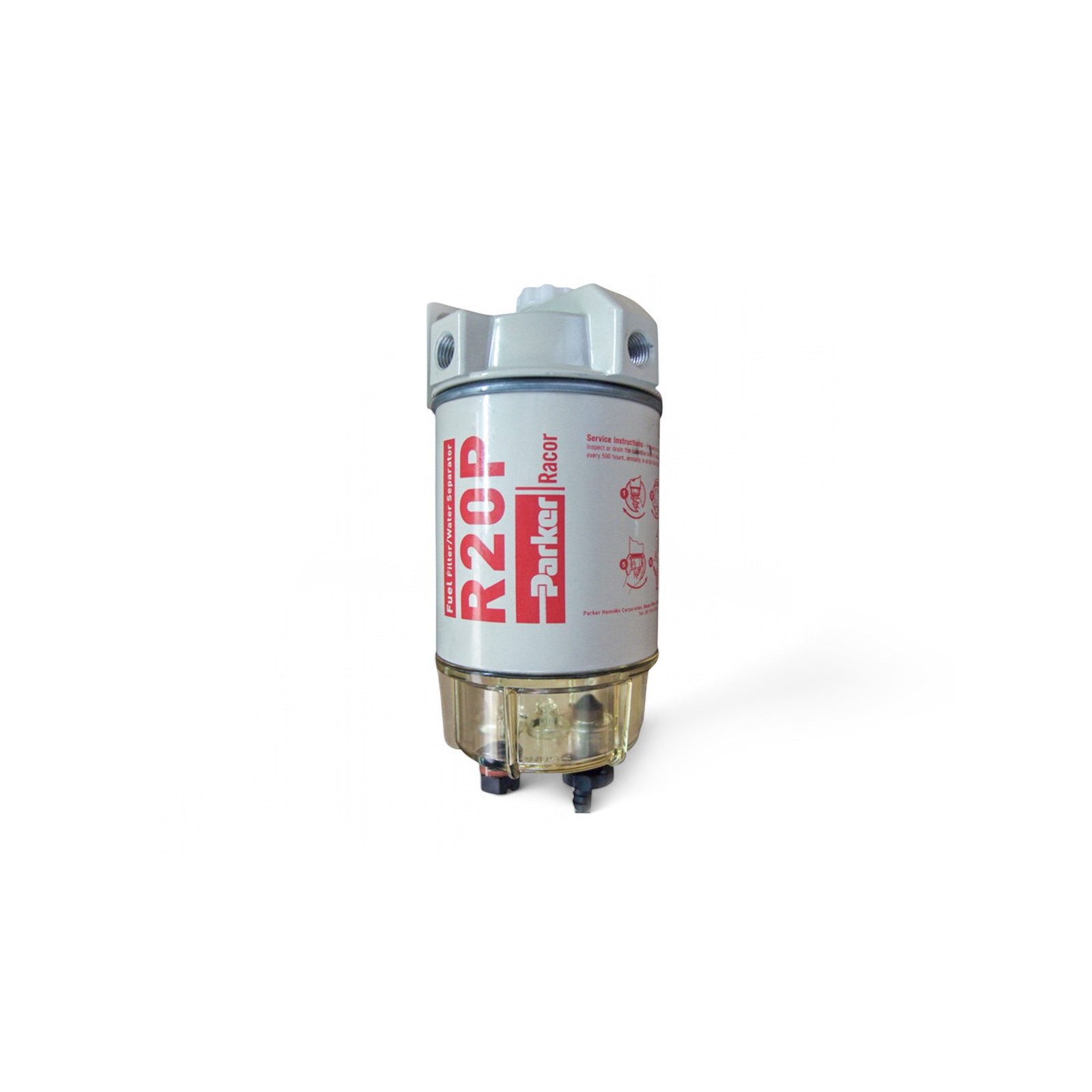 Préfiltre Racor Série 200 230R avec séparateur d'eau - débit 114L-h - Filtration 30 microns