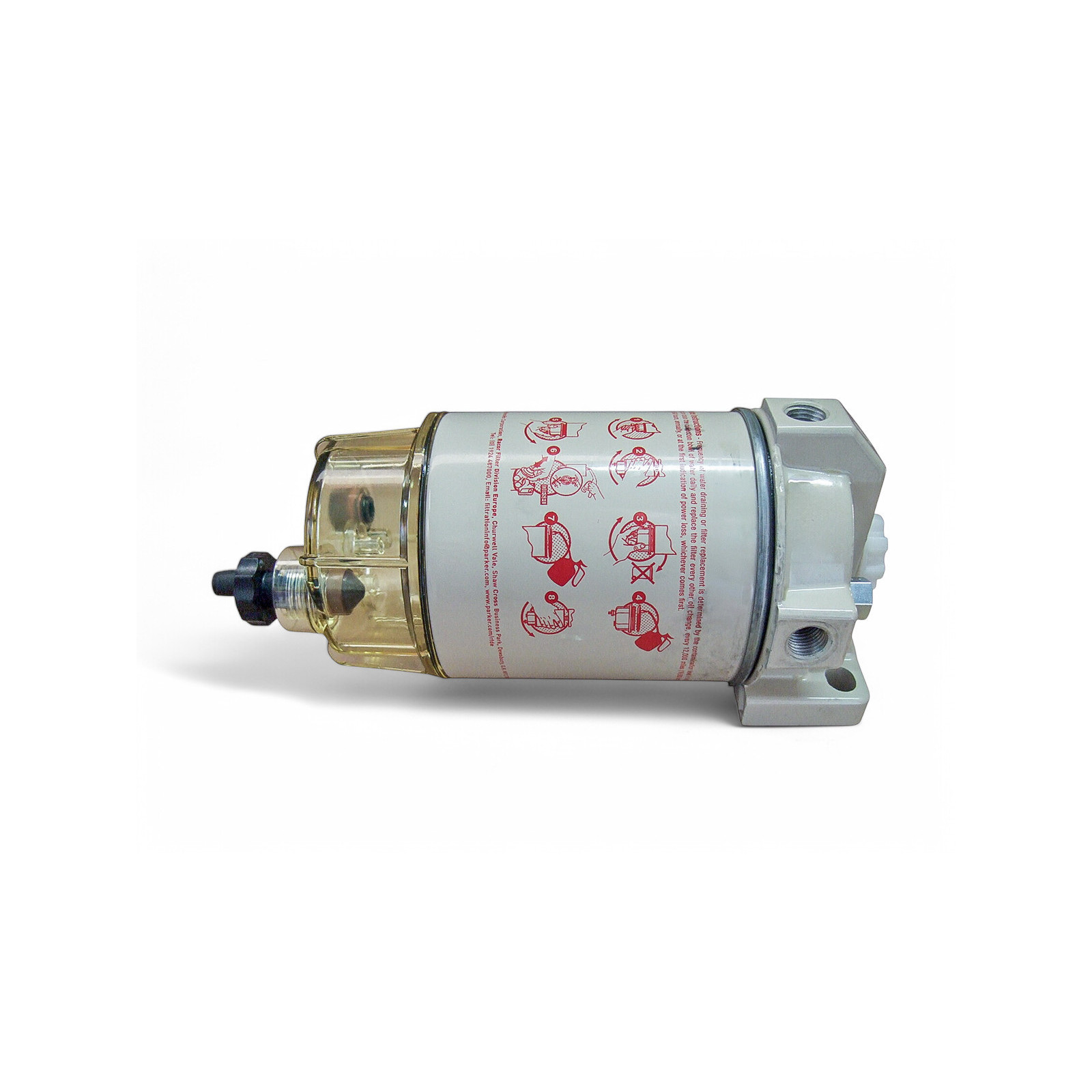 Préfiltre Racor Série 200 230R avec séparateur d'eau - débit 114L-h - Filtration 30 microns
