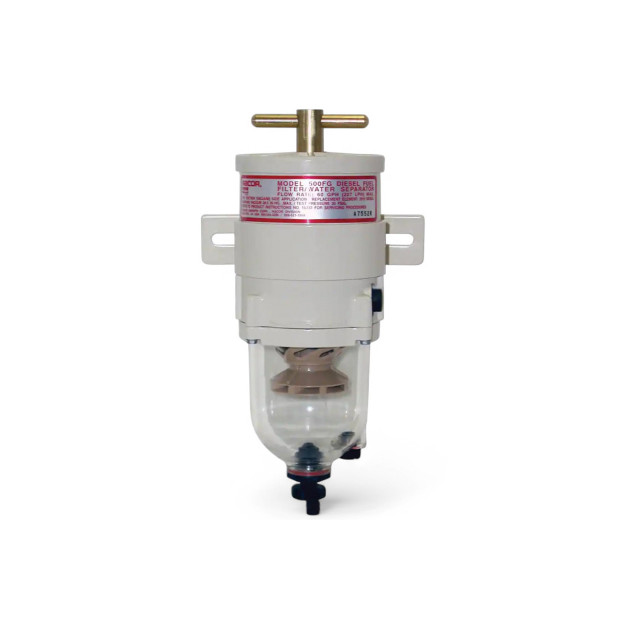 Préfiltre Racor Série 500 500FG avec séparateur d'eau - débit 227L-h - Filtration 30 microns
