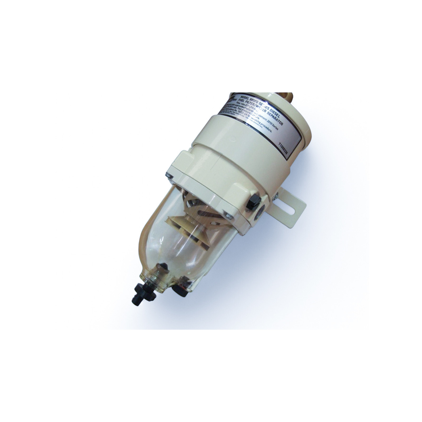 Préfiltre Racor Série 500 500FG avec séparateur d'eau - débit 227L-h - Filtration 30 microns