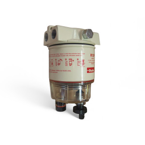 Préfiltre Racor Série 100 120R avec séparateur d'eau - débit 57L-h - Filtration 30 microns