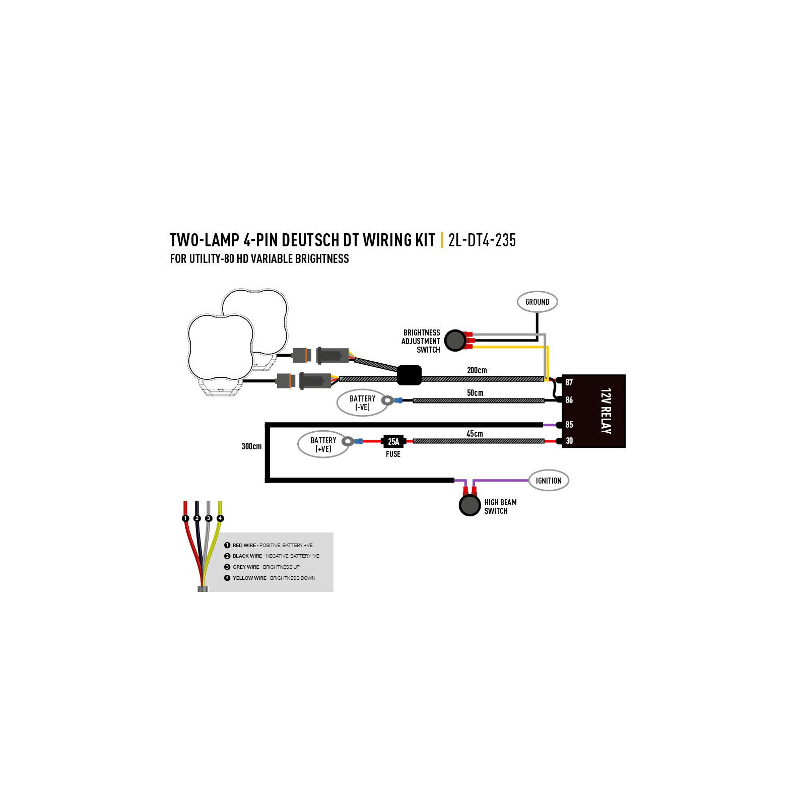 FAISCEAU 2 PHARES - GAMME CARBON / RP HYPERSPOT
