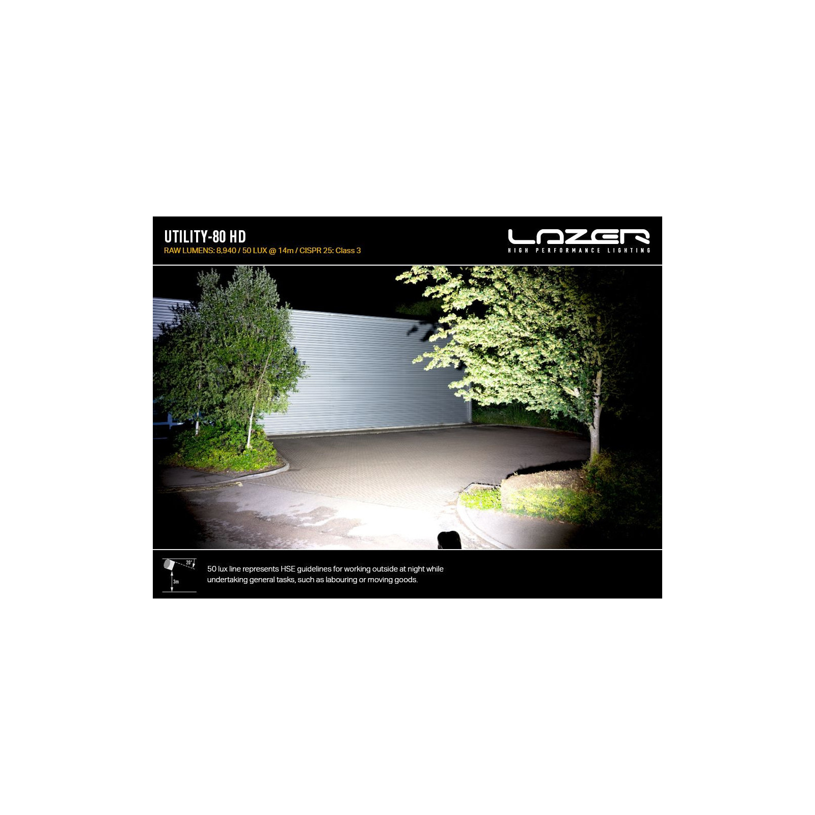 PHARE LED LAZER UTILITY-80 HD