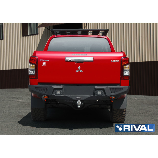 BUMPER REAR RIVAL MITSUBISHI L200 2019+ (USAGE COMPETITION)