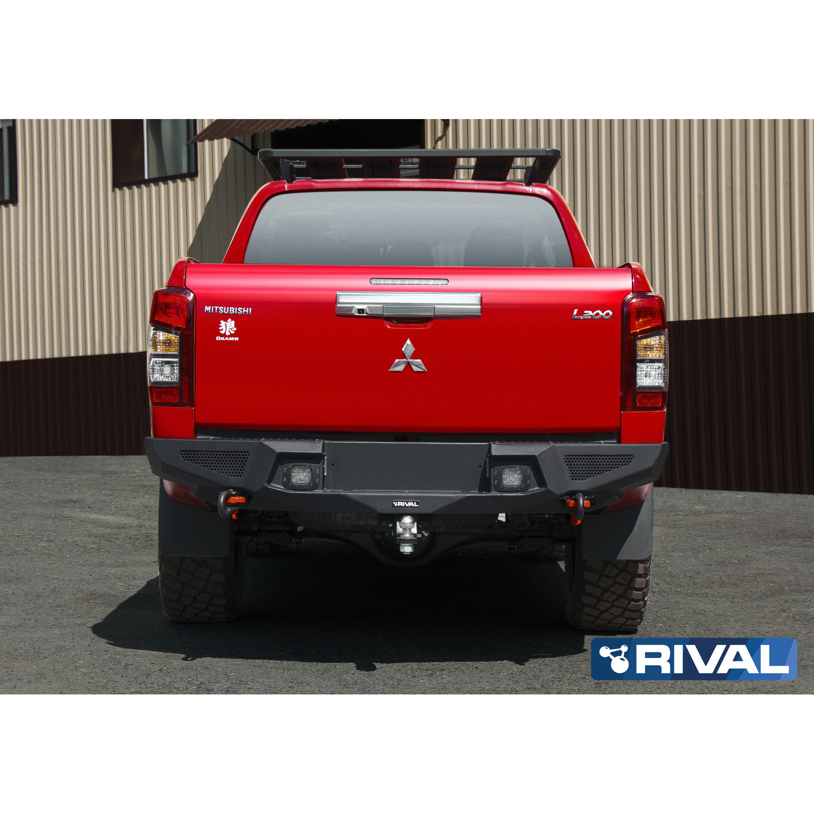 BUMPER REAR RIVAL MITSUBISHI L200 2019+ (USAGE COMPETITION)