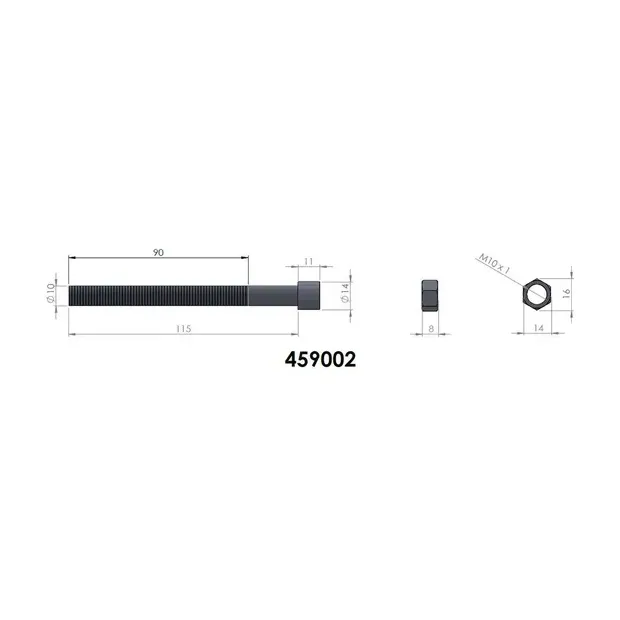 ETOQUIAU LAMES PEDDERS M10x115