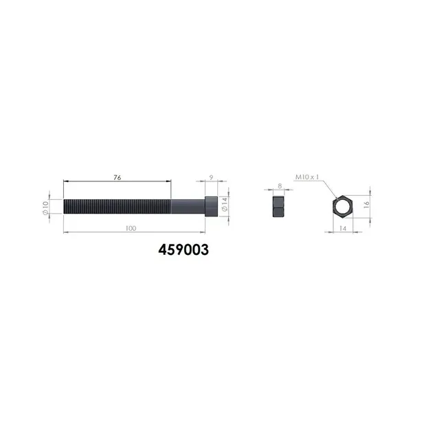 ETOQUIAU LAMES PEDDERS M10x100