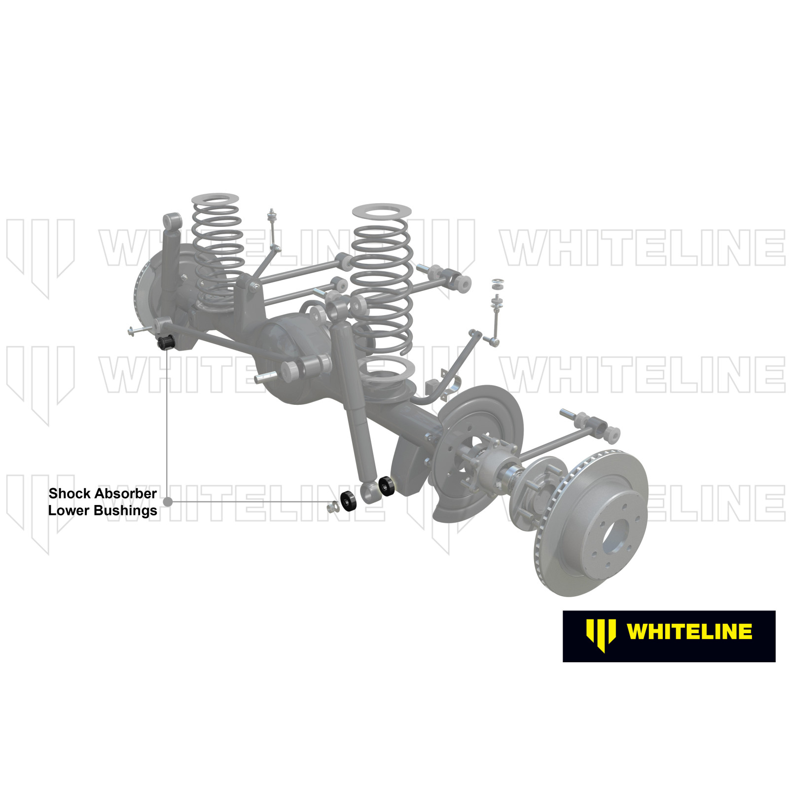 SILENTBLOC POLYURETHANE INFERIEUR AMORTISSEUR AR KDJ120