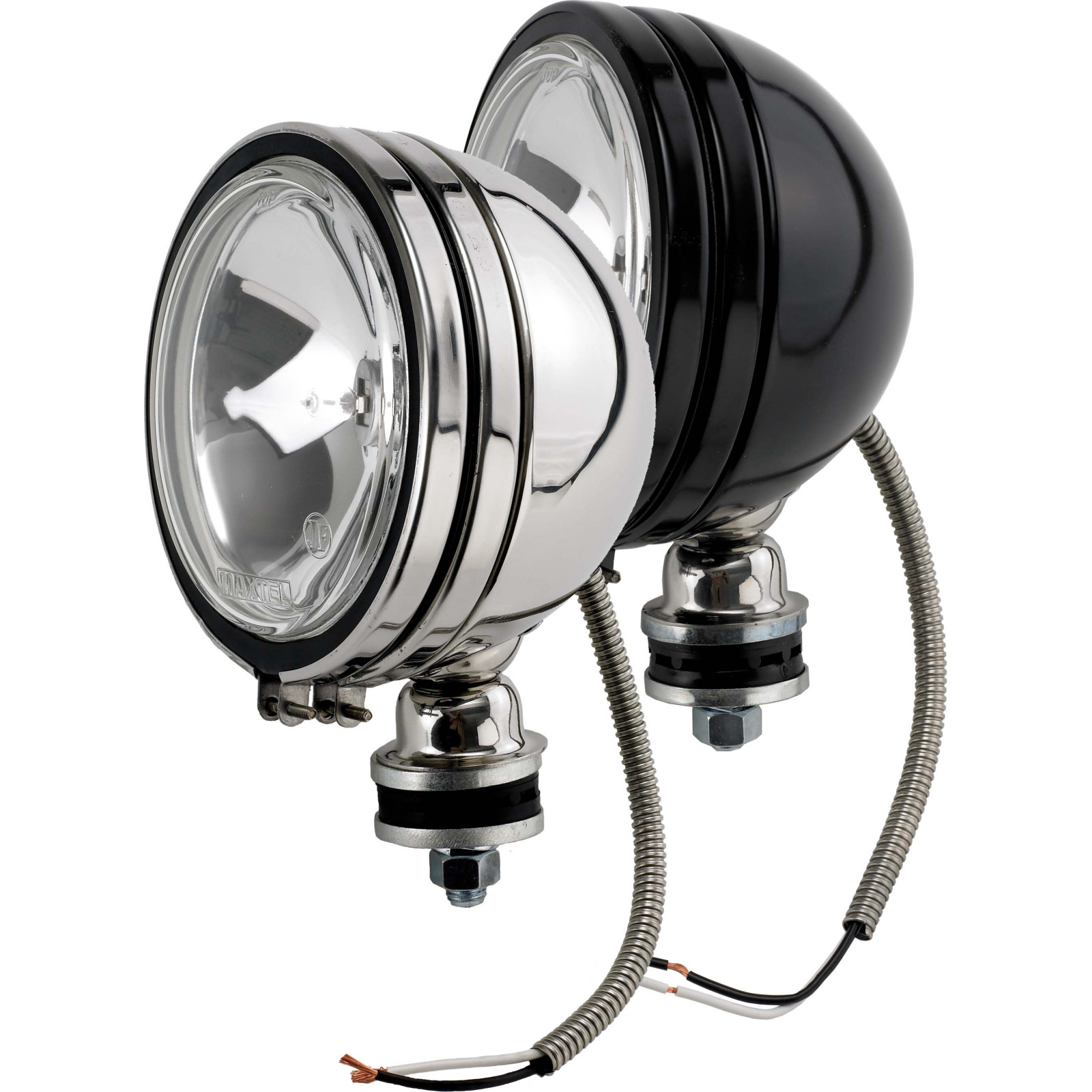 PHARE OFF ROAD 6" INOX 12V 100W & CACHE (res. comp.)