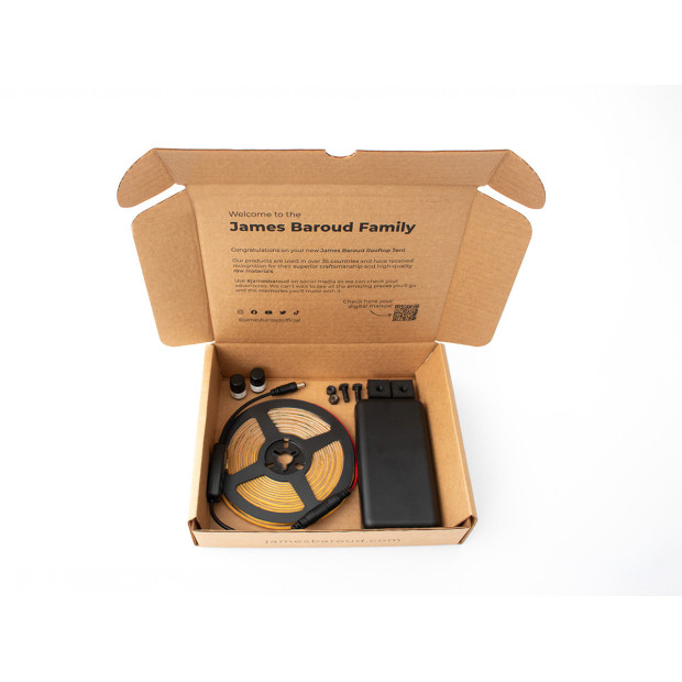 Kit éclairage intérieur à leds James Baroud pour tente de toit gamme Frontier