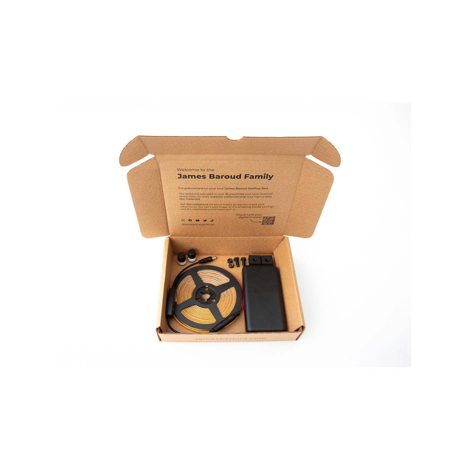 Kit éclairage intérieur à leds James Baroud pour tente de toit gamme Frontier