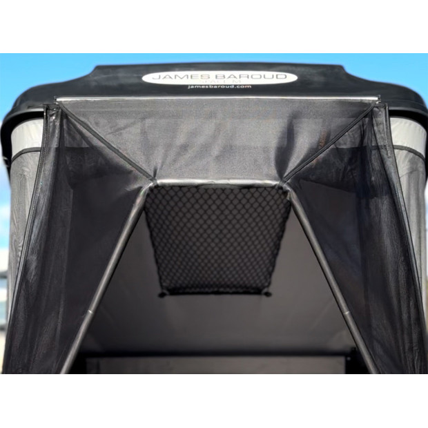 Avancée protection pluie et soleil James Baroud pour tente de toit Space M