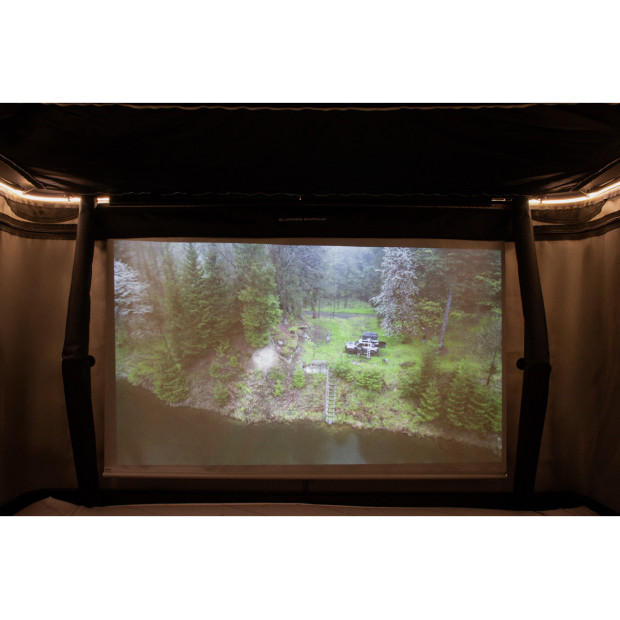 Ecran de projection intérieur de tente de toit James Baroud