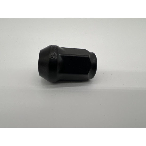 Ecrou de roue noir 12x125 - Hex 19mm - Cône 60° - L35mm N4-Offroad