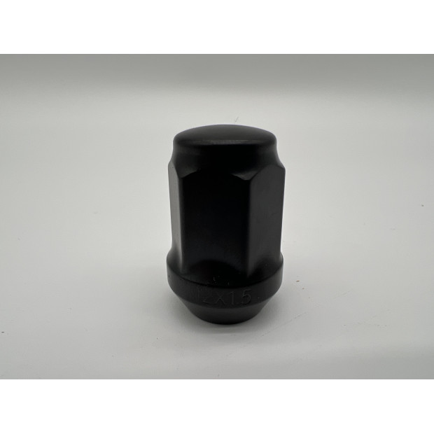 Ecrou de roue noir 12x150 - Hex 19mm - Cône 60° - L35mm N4-Offroad