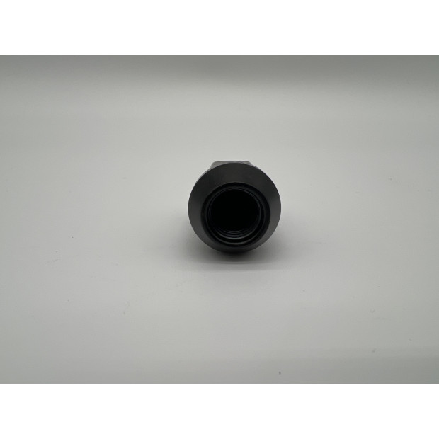 Ecrou de roue noir 12x150 - Hex 19mm - Cône 60° - L35mm N4-Offroad
