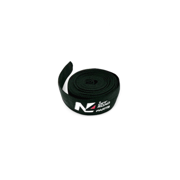 Protection de corde synthétique coté crochet de treuil noire 12mm x 3M N4-Offroad