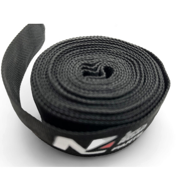 Protection de corde synthétique coté crochet de treuil noire 12mm x 3M N4-Offroad