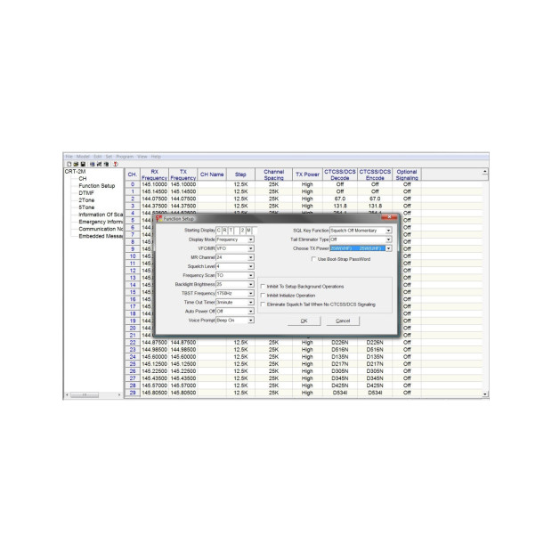 Postes VHF CRT TX000022