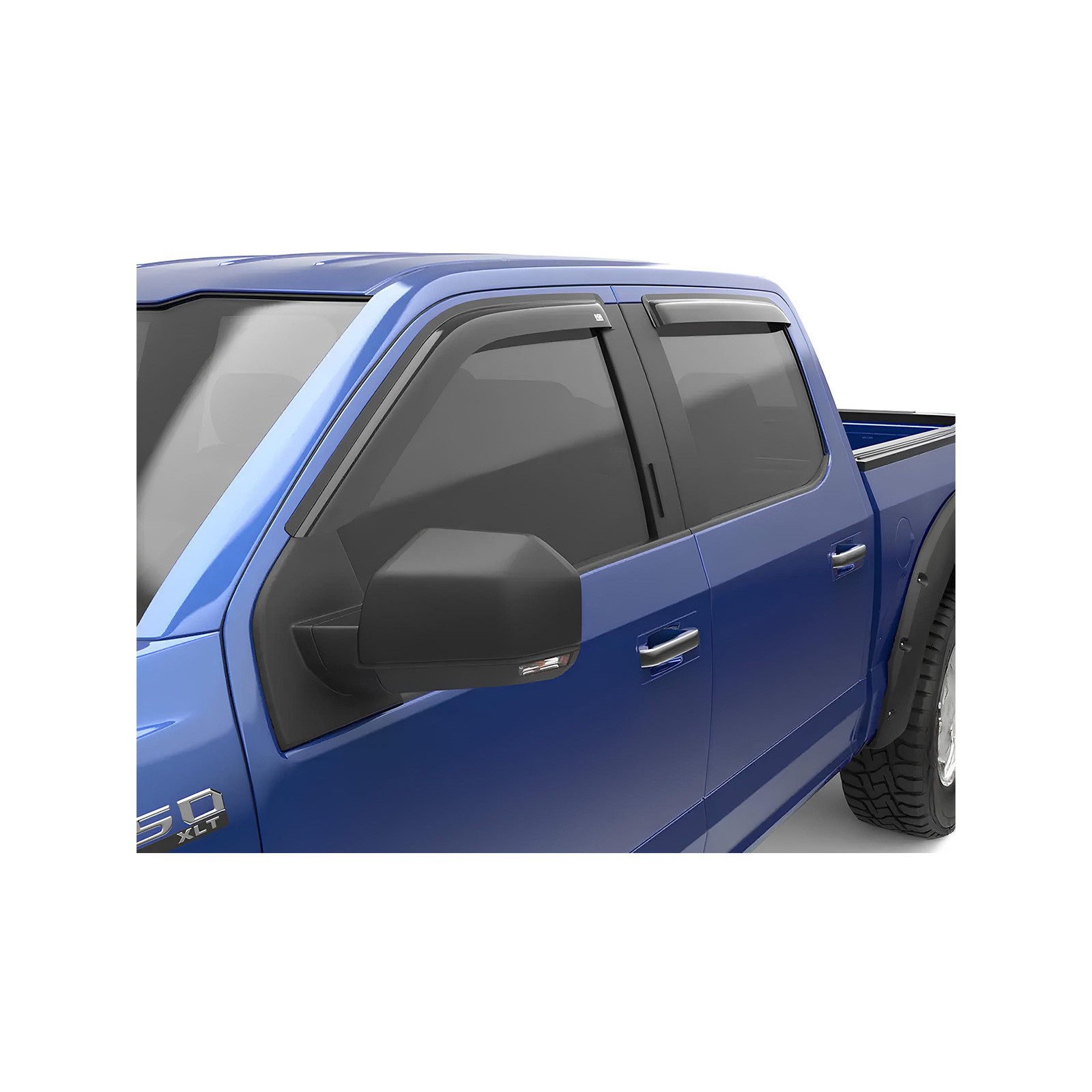 Jeu 4 déflecteurs de vitre avant et arrière EGR Hilux Vigo - montage collé