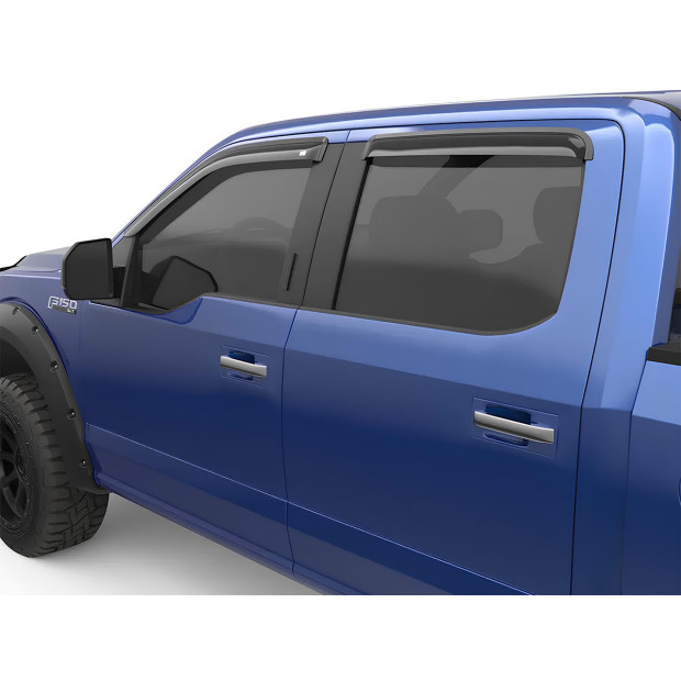 Jeu 4 déflecteurs de vitre avant et arrière EGR Hilux Vigo - montage collé