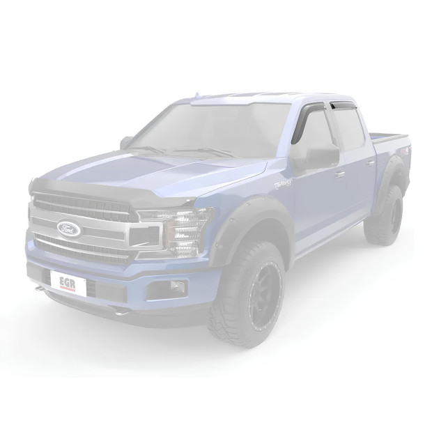 Jeu 4 déflecteurs de vitre avant et arrière EGR Hilux Vigo - montage collé