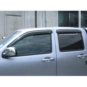 Jeu 4 déflecteurs vitre avant et arrière Isuzu Dmax 2007-2011