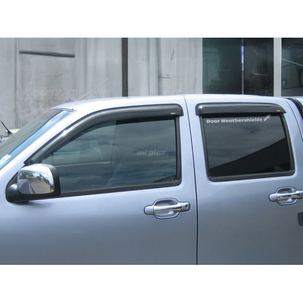 Jeu 4 déflecteurs vitre avant et arrière Isuzu Dmax 2007-2011