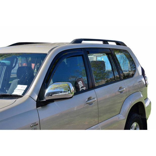 Jeu 4 déflecteurs de vitre avant et arrière Airplex KDJ120 - montage collé