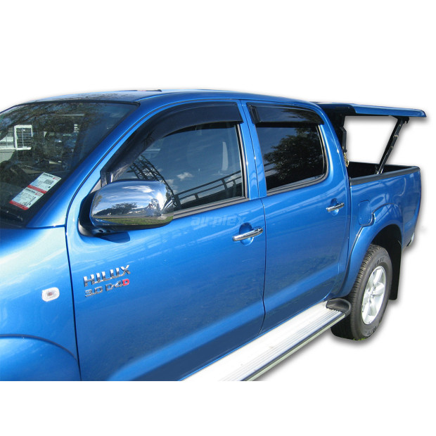 Jeu 4 déflecteurs vitre avant et arrière Hilux Vigo