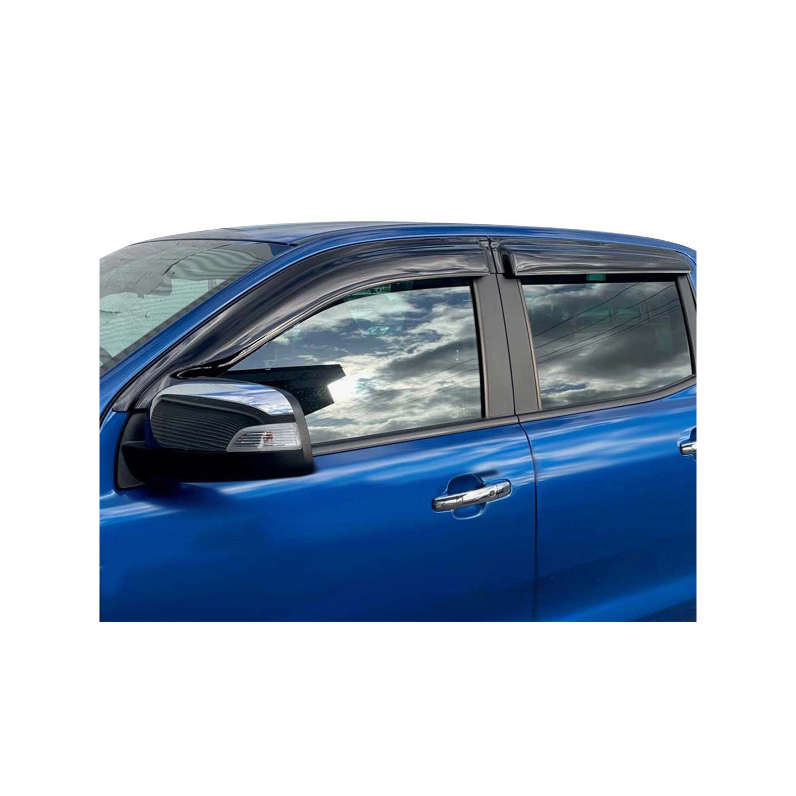 Jeu 4 déflecteurs vitre avant et arrière Ford Ranger T6 T7 T8