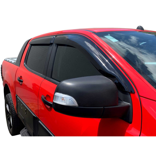 Jeu 4 déflecteurs vitre avant et arrière Ford Ranger T6 T7 T8