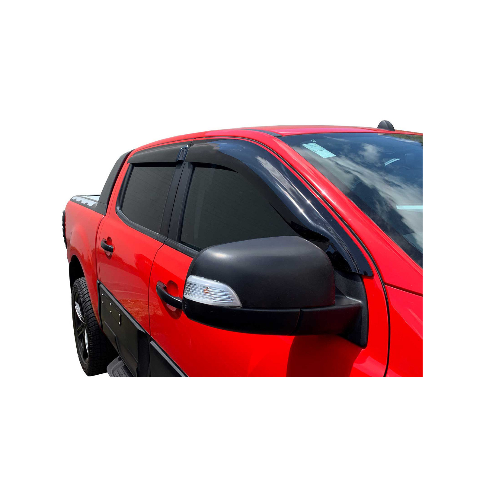 Jeu 4 déflecteurs vitre avant et arrière Ford Ranger T6 T7 T8