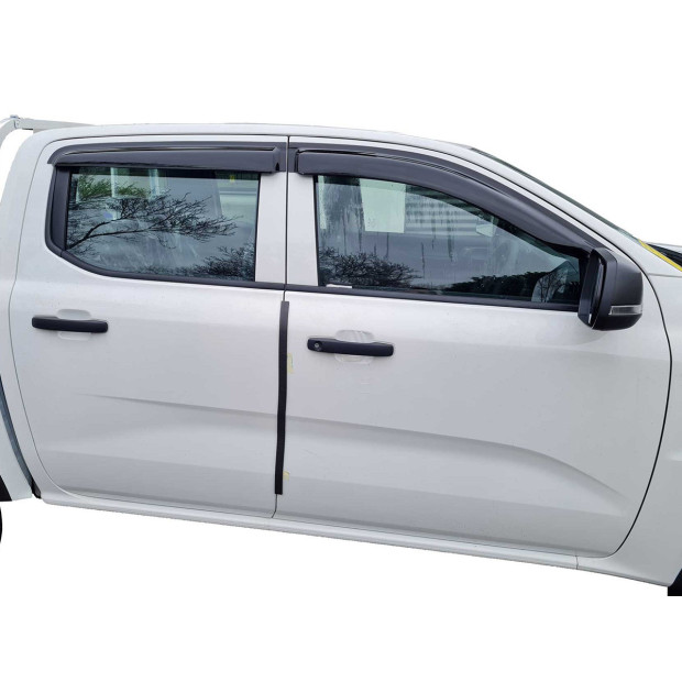 Jeu 4 déflecteurs vitre avant et arrière Ford Ranger T6 T7 T8