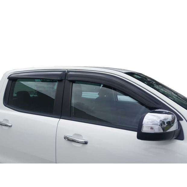 Jeu 4 déflecteurs vitre avant et arrière Ford Ranger T6 T7 T8