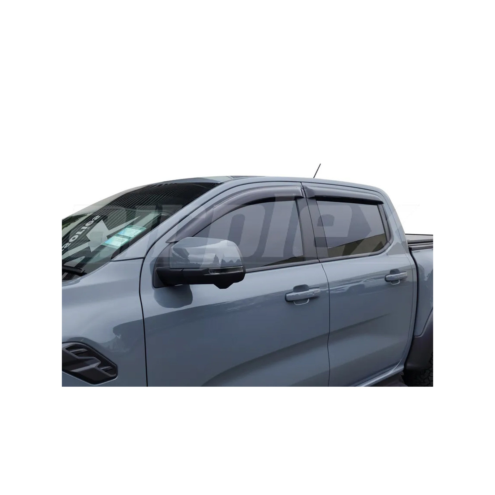 Jeu 4 déflecteurs vitre teintés avant et arrière Ford Ranger T9 VW Amarok